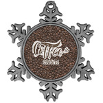 Coffee Addict Vintage Snowflake Ornament