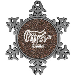 Coffee Addict Vintage Snowflake Ornament