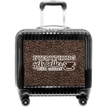 Coffee Addict Pilot / Flight Suitcase (Personalized)