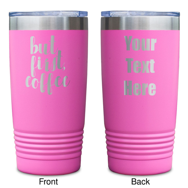 Coffee Addict Pink Polar Camel Tumbler - 20oz - Double Sided - Approval