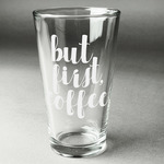 Coffee Addict Pint Glass - Engraved