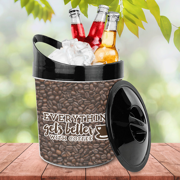 Coffee Addict Plastic Ice Bucket - LIFESTYLE