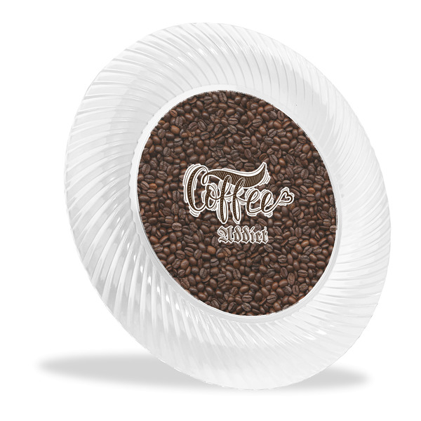 Custom Coffee Addict Plastic Party Dinner Plates - 10"