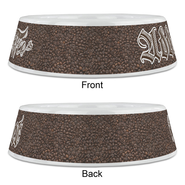 Coffee Addict Plastic Pet Bowls - Large - APPROVAL