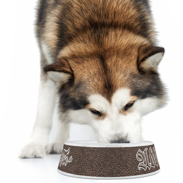 Coffee Addict Plastic Pet Bowls - Large - LIFESTYLE