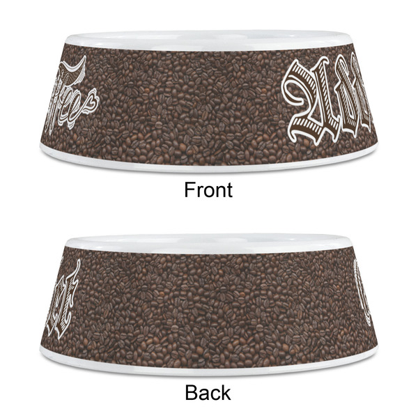 Coffee Addict Plastic Pet Bowls - Medium - APPROVAL