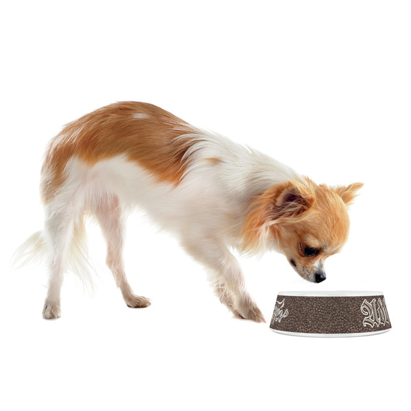 Coffee Addict Plastic Pet Bowls - Small - LIFESTYLE