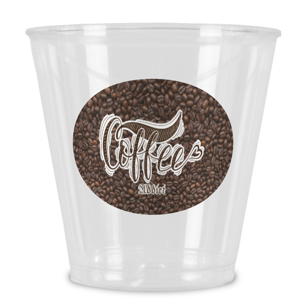 Custom Coffee Addict Plastic Shot Glass