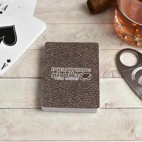 Coffee Addict Playing Cards - In Context