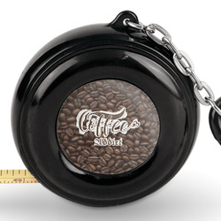 Coffee Addict Pocket Tape Measure - 6 Ft w/ Carabiner Clip (Personalized)