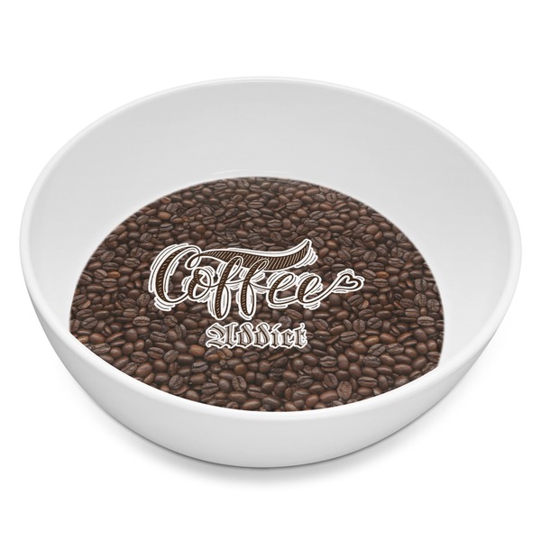 Custom Coffee Addict Melamine Bowl - 8 oz (Personalized)