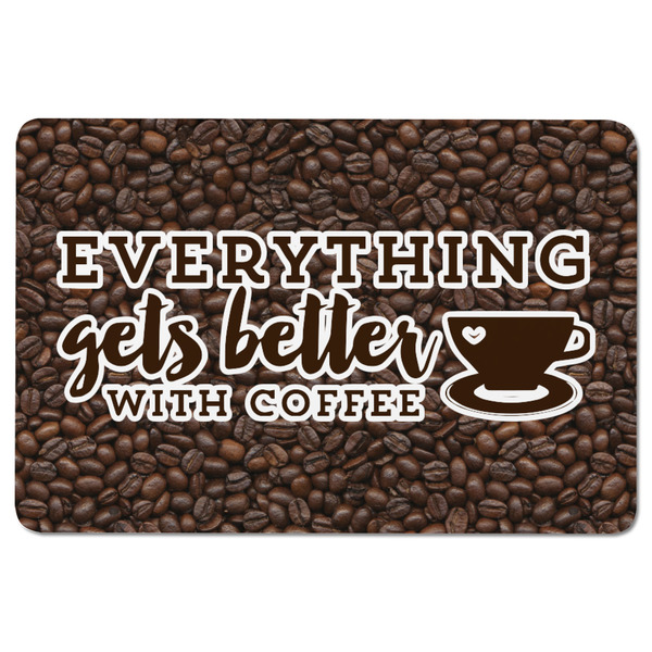 Coffee Addict Rectangular Fridge Magnet - FRONT