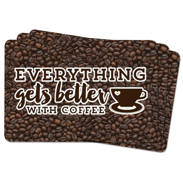 Coffee Addict Rectangular Fridge Magnet - THREE