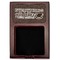 Coffee Addict Red Mahogany Sticky Note Holder - Flat