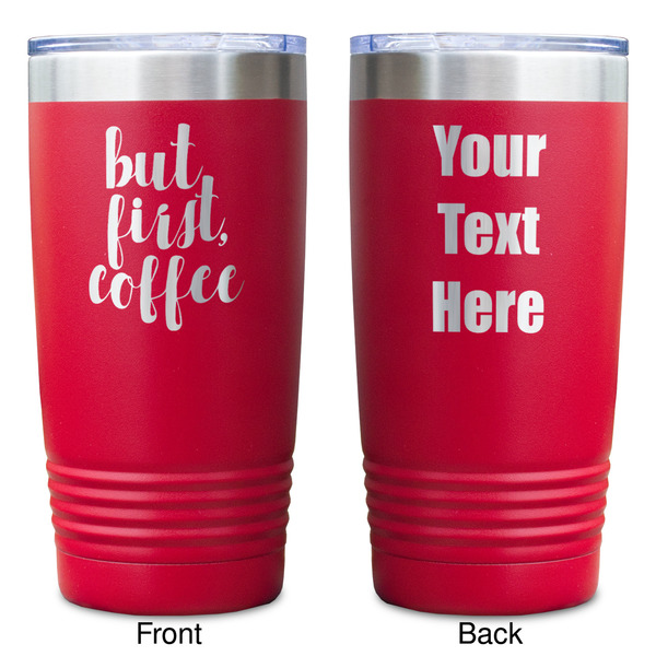 Coffee Addict Red Polar Camel Tumbler - 20oz - Double Sided - Approval