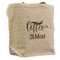 Coffee Addict Reusable Cotton Grocery Bag - Front View