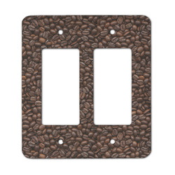 Coffee Addict Rocker Style Light Switch Cover - Two Switch