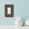 Coffee Addict Rocker Light Switch Covers - Single - IN CONTEXT