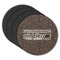 Coffee Addict Round Rubber Backed Coasters - Set of 4