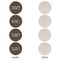 Coffee Addict Round Linen Placemats - APPROVAL Set of 4 (single sided)
