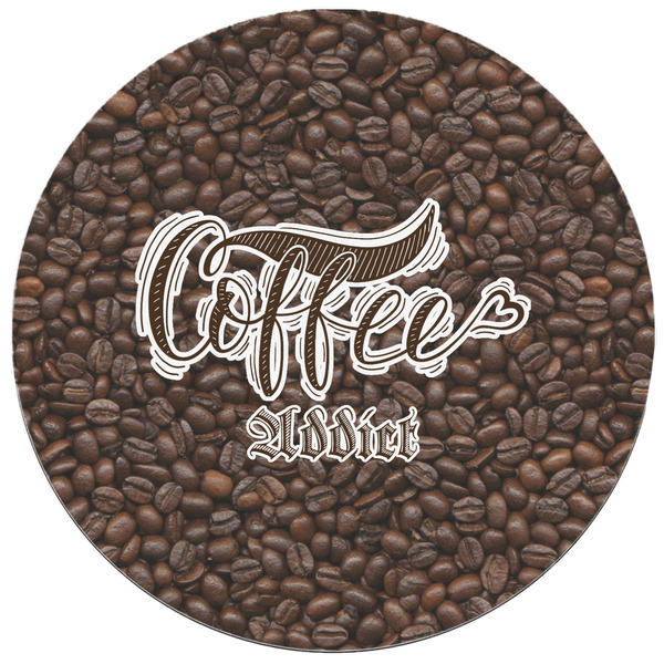 Coffee Addict Round Mousepad - APPROVAL