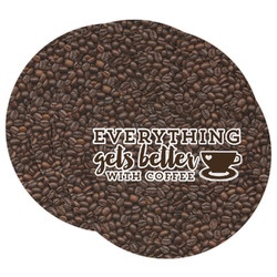 Coffee Addict Round Paper Coasters
