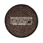 Coffee Addict Iron On Round Patch