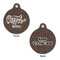 Coffee Addict Round Pet ID Tag - Large - Approval