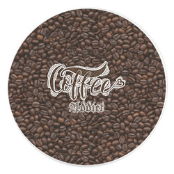 Coffee Addict Round Stone Trivet
