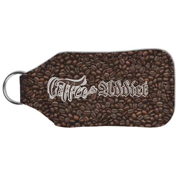 Coffee Addict Sanitizer Holder Keychain - Large (Back)
