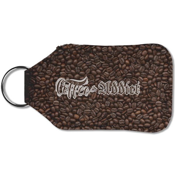 Coffee Addict Sanitizer Holder Keychain - Small (Back)