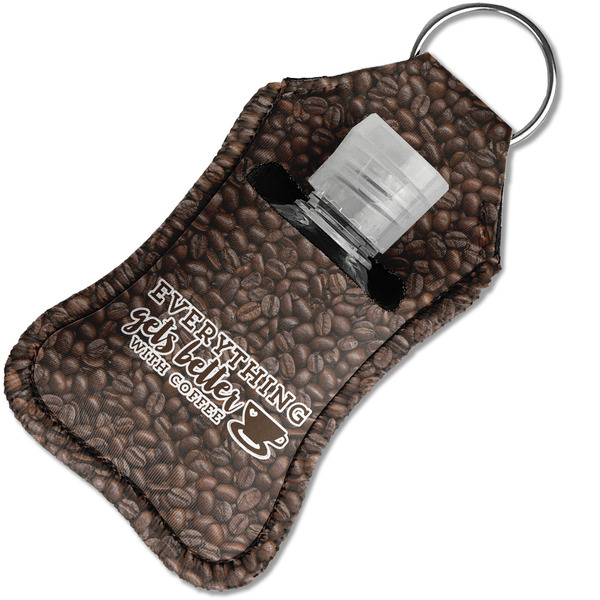 Coffee Addict Sanitizer Holder Keychain - Small in Case