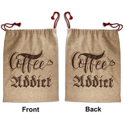Coffee Addict Santa Sack - Front & Back