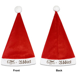 Coffee Addict Santa Hat - Front & Back