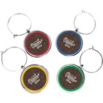 Coffee Addict Wine Charms (Set of 4) (Personalized)