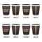 Coffee Addict Shot Glassess - Two Tone - Set of 4 - APPROVAL