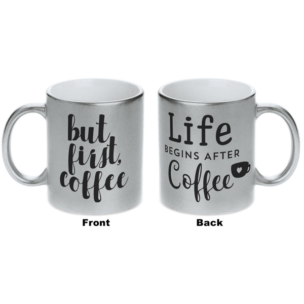 Coffee Addict Silver Mug - Approval