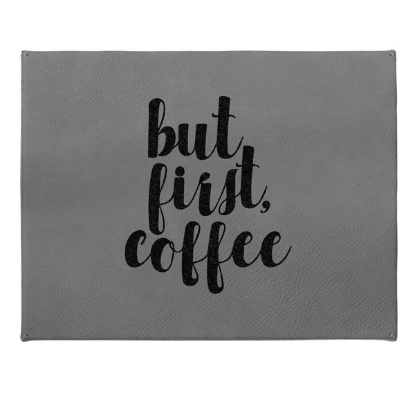 Coffee Addict Small Engraved Gift Box with Leather Lid - Approval