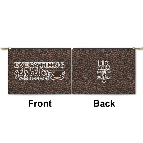 Coffee Addict Small Zipper Pouch Approval (Front and Back)