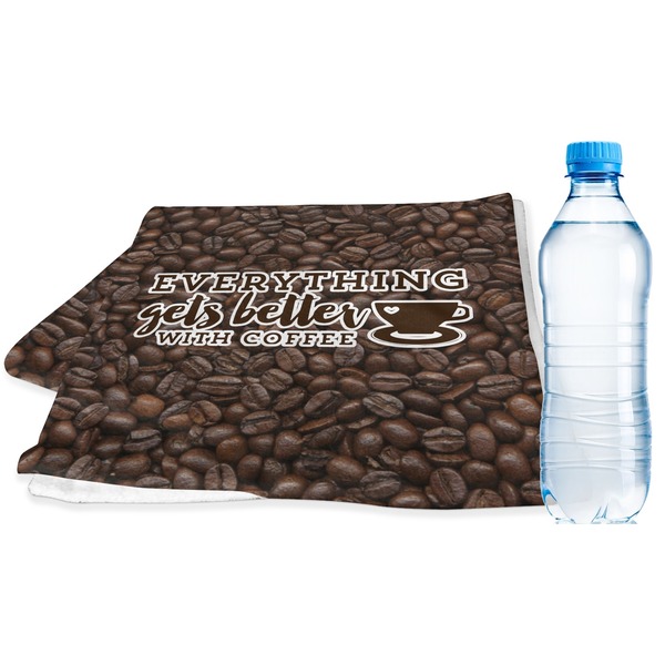 Custom Coffee Addict Sports & Fitness Towel