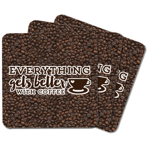 Coffee Addict Square Fridge Magnet - MAIN