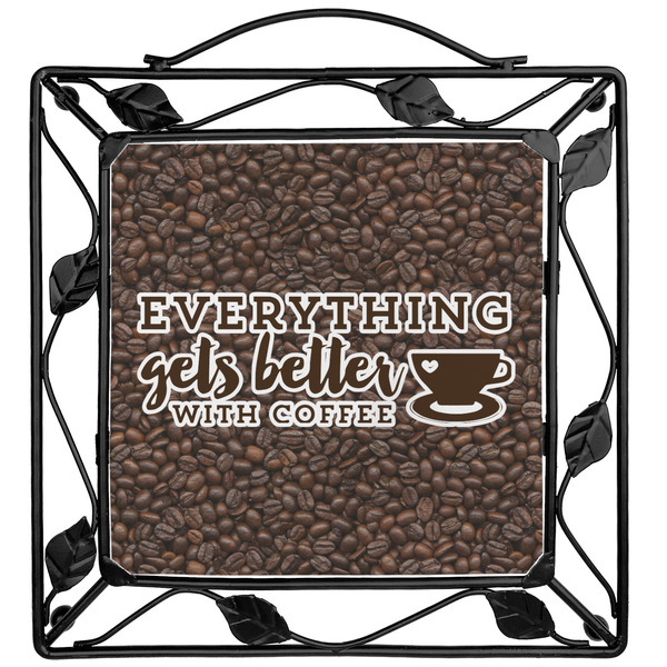 Custom Coffee Addict Square Trivet