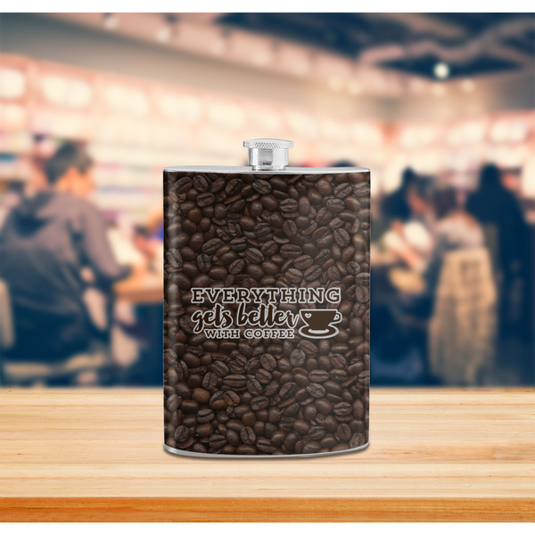 Coffee Addict Stainless Steel Flask - LIFESTYLE 2