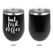 Coffee Addict Stainless Wine Tumblers - Black - Single Sided - Approval