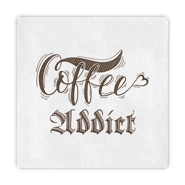 Custom Coffee Addict Decorative Paper Napkins