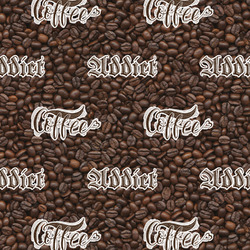 Coffee Addict Fabric by the Yard - Spun Polyester Poplin