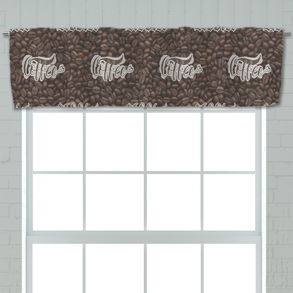 Coffee Addict Valance - Closeup on window