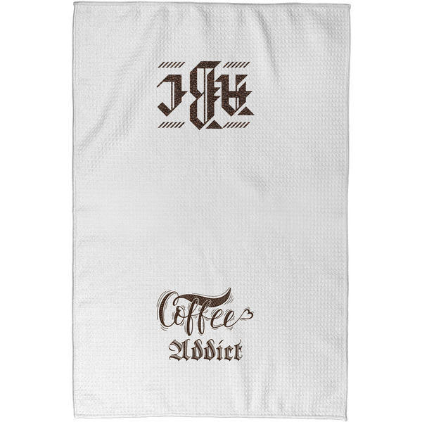 Coffee Addict Waffle Towel - Partial Print - Approval Image