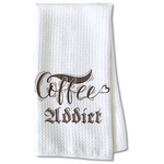 Coffee Addict Kitchen Towel - Waffle Weave - Partial Print