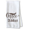 Coffee Addict Waffle Towel - Partial Print Print Style Image